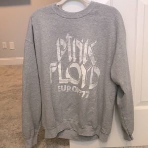 oversized pink floyd sweatshirt